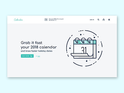 Calendar 2018 clean ui website