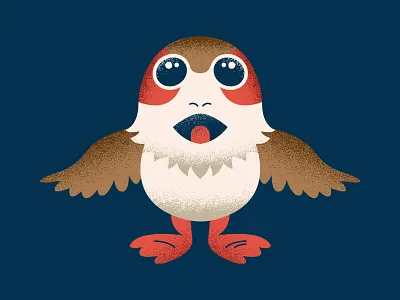 28/31: Issa Porg animals illustration movie porg space star wars texture
