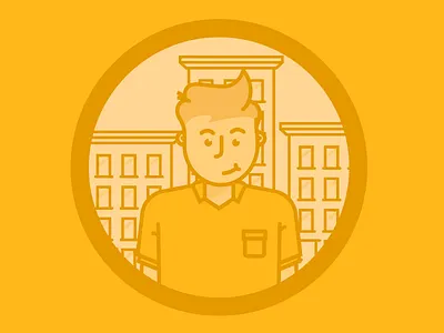 Character character city flat illustration illustrator line art person vector