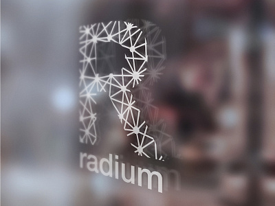 Radium Branding data flat illustration illustrator logo minimal simple
