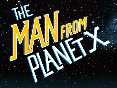 The MAN from Planet X – logo branding handlettering horror inking lettering logo movie poster retro sci fi typography