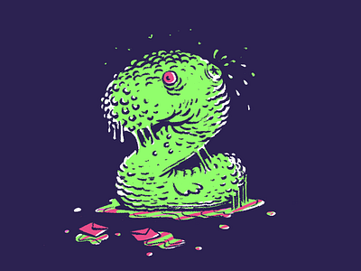 I've got 2 invitations! character creature draft dribbble invitation invitation