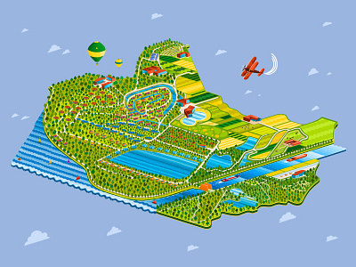 Your Nature Eco Resort Belgium andrew lebedinsky belgium color eco isometry nature pattern resort rest tourist