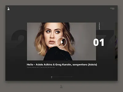 Grammy Awards 2017 2017 adele awards design landingpage ui ui design web web design website