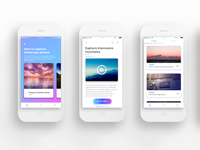 Online Course App Concept app concept dribbble hello ios iphone mobile ui ux web