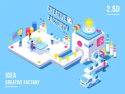 2.5D-Creative factory 2.5d idea illustrator