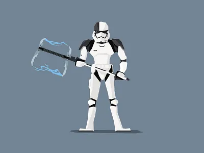 First Order Executioner executioner first order flat star star wars the last jedi vector wars
