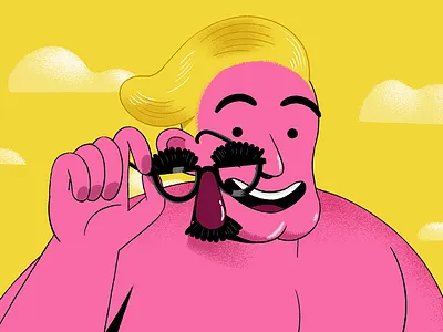 House of Fun blond funny glasses guy surfer