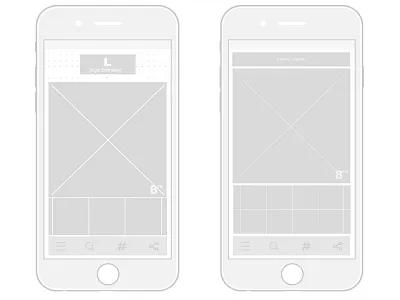 WireFrame - Evolution app application design digital frame iphone photoshop psd ui web design webdesign wireframe