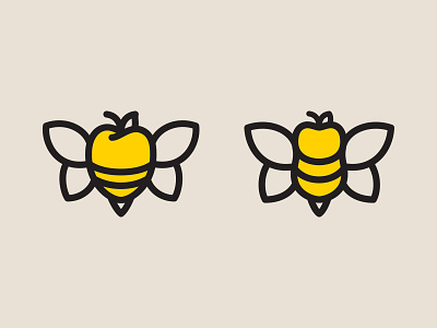 BBs bee brand mark icon illustration lockup logo vector