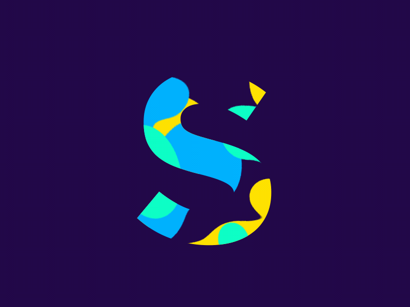 S 2d after effects alphabet animation colors design flat fluid letters liquid motion design