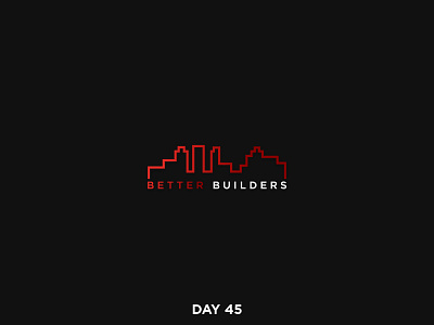 Daily Logo 45/50 - Construction Company architect brand branding buildings clean construction company dailylogo dailylogochallenge logo mark simple vector