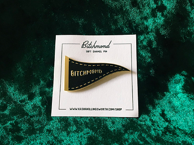 Bitchmond bitchmond enamel pin pennant