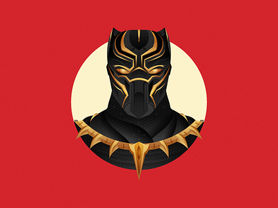 The King of Wakanda blackpanther character comics dribbble follow graphicdesign illustration marvel shot