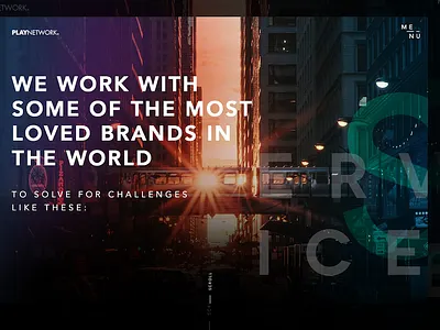 Playnetwork adobe desktop entertainment parallax user experience user interface visual design