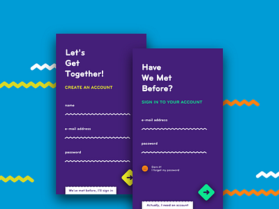 Sign In & Sign Up / UI 06 app create an account login sign in sign up ui ui challenge