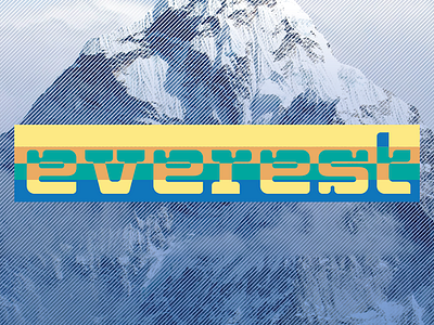 Everest Hiking everest hike hiking himalayas logo mount everest mountain mountaineering vintage