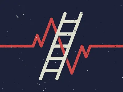 Life Ladder grunge ladder lifeline vector