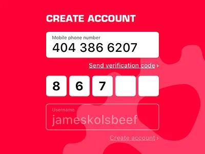 Account creation 001 dailyui