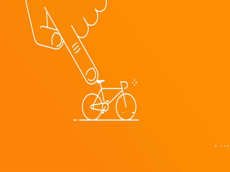 I want to ride my bycicle animation character design characters explainer explainer video fun illustration motion graphics outline simple illustration