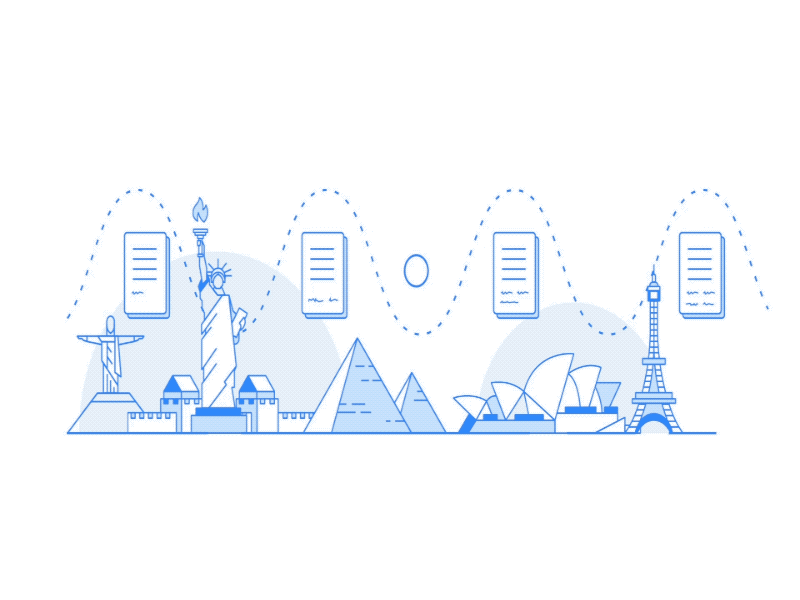 Allianz Cities animation character design characters explainer explainer video fun illustration motion graphics outline simple illustration