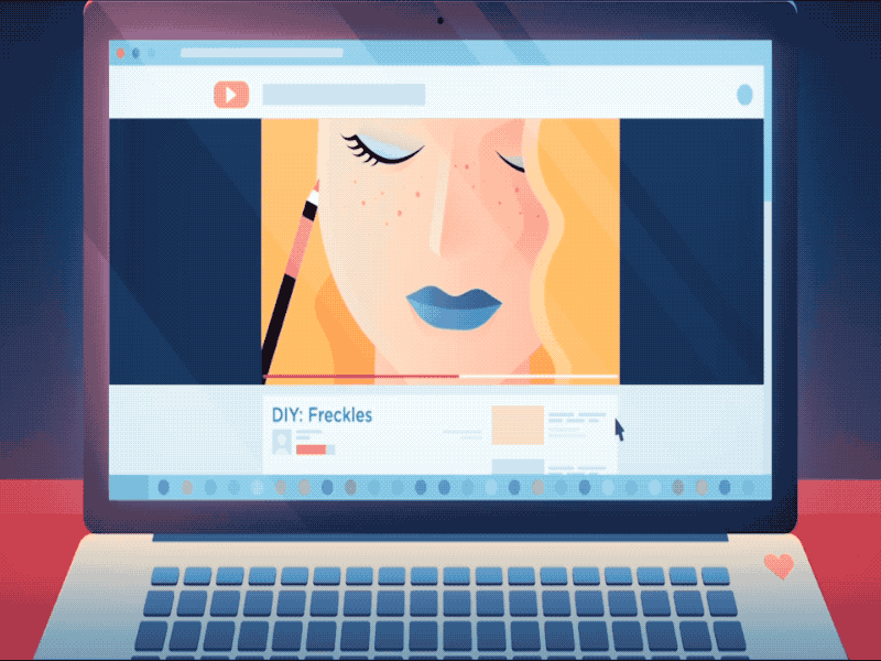 Youtube Tutorial animation character design characters explainer explainer video fun illustration motion graphics outline simple illustration