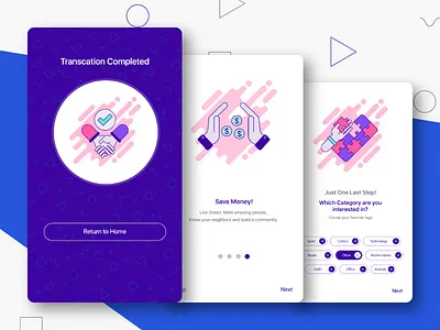 Intro Screens Idea android art awesome illustration ios ui ux