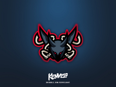 "Dark Devil" Client eSports Mascot branding dark devil esports for sale illustration kenveloart made mascot pre sports