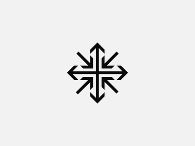 Arrow flake arrow brand branding direction flake logo mountain ski snow snowboard symbol winter