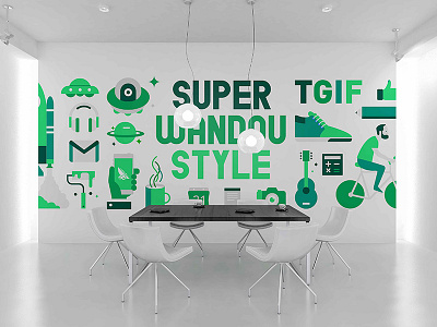 Super Wandou Style flat design color design flat