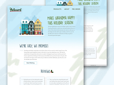 Holicard - Mock the Halls christmas holidays simple web design ui design web design white space