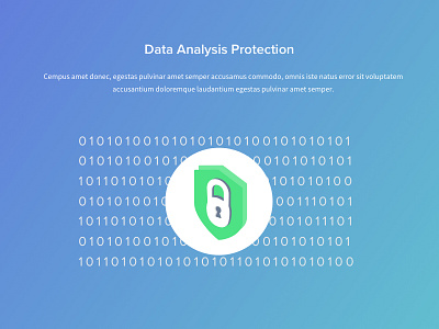 Data Analysis Protection 3d analysis dark dashboard data design icon illustration protection ui ux web