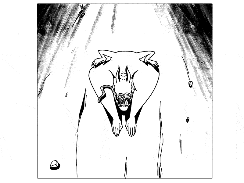 Hunting Season animation black cartoon character design design gif hellhound hound illustration run cycle