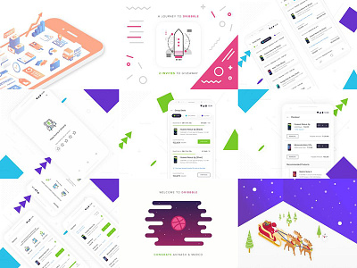 Best 9 of 2017 2017 2018 best 9 blue dribbble gif illustration isometric new year popular thanks topshots