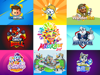 Best Nine 2017 bestnine bestnine2017 candy cartoon gamer geek logo mascot mascot design masskara scrum yeti