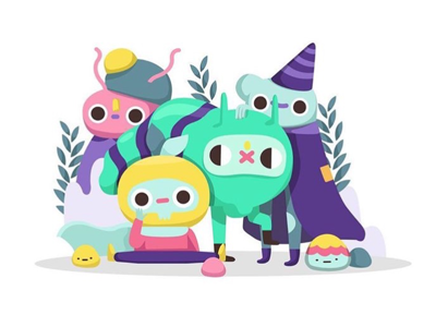 Wizardly friends cartoon cartoonist character character design contemporary designer doodle illustration illustrator pictoplasma vector vector illustration