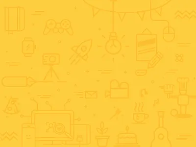 Iconography design icon minimal yellow