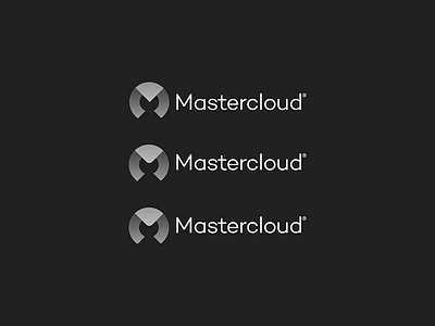 Mastercloud variations brand grey logo m mark minimalist monogram payment type