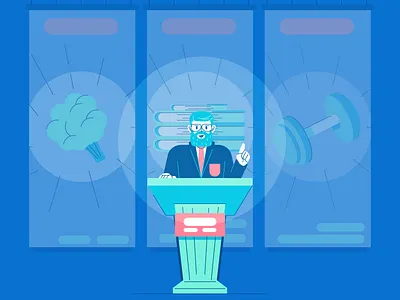 New Year Promises beard character glasses graphic design illustration lies male new year politician promises suit