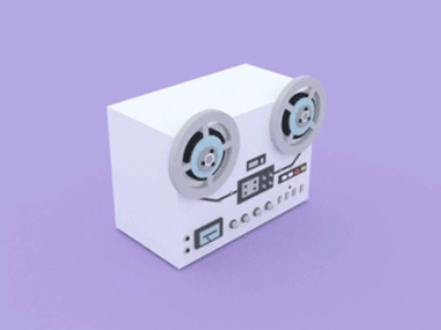 90's technology 3d animation blender geometric gif music pastel technology