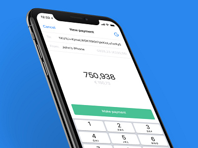 Gulden | New payment blockchain crypto design e gulden finance gulden ios iphone x ui ux wallet