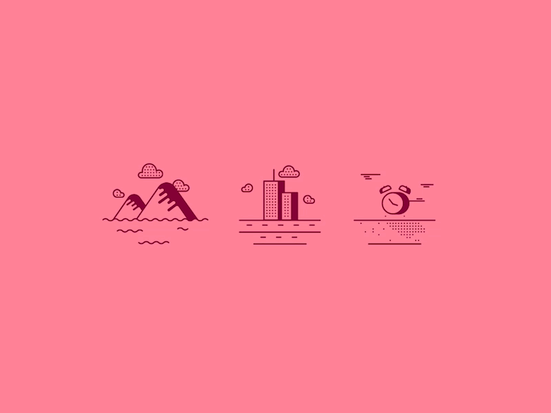 Illustrative Sceneries & Situations alarm city gfx iconografic illustration minimalistic outdoor scene simple situation visual