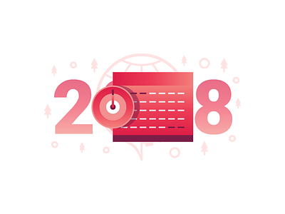 2018 illustration new year