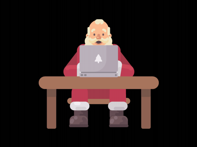 Santa animation gif gifs graphic motion santa