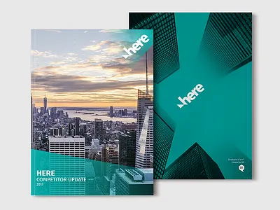 HERE Competitor Update Print Magazine book book design corporate corporate magazine design layout layout design magazine magazine cover magazine design print print design