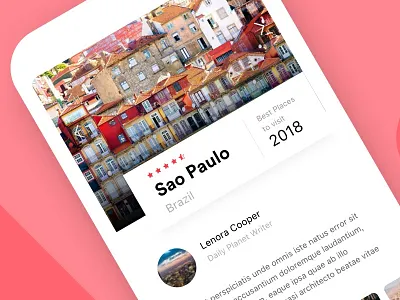 Sao Paulo City Travel Guide blogs guides mobile ratings review travel ui ux wordpress