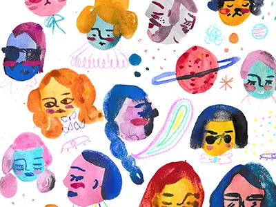 Pluralism artwork comissioned digital drawing illustration