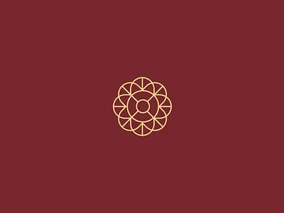 Logo Design - Repose Club circle club design flower geometric hotel icon logo mark minimal resort weekend home