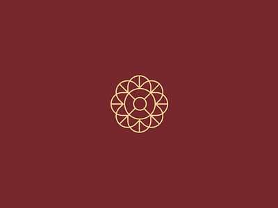 Logo Design - Repose Club circle club design flower geometric hotel icon logo mark minimal resort weekend home