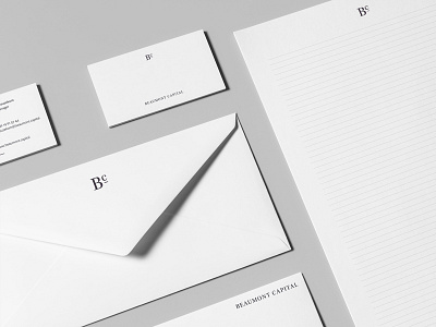 Beaumont Capital 1/4 branding digital identity identity design logo design minimal branding minimal logo